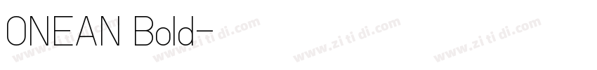 ONEAN Bold字体转换
